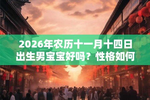 2026年农历十一月十四日出生男宝宝好吗？性格如何？
