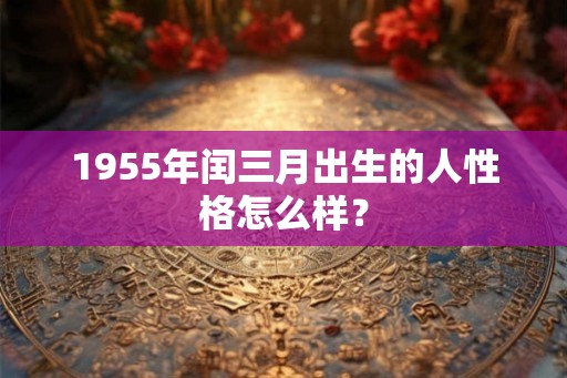 1955年闰三月出生的人性格怎么样？