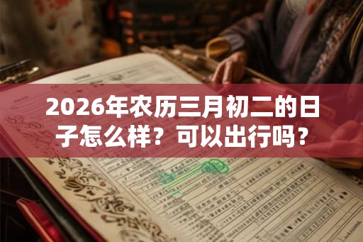 2026年农历三月初二的日子怎么样？可以出行吗？