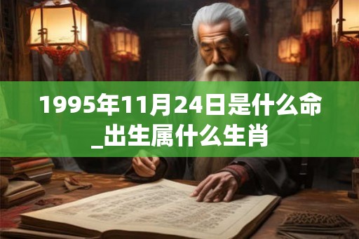 1995年11月24日是什么命_出生属什么生肖