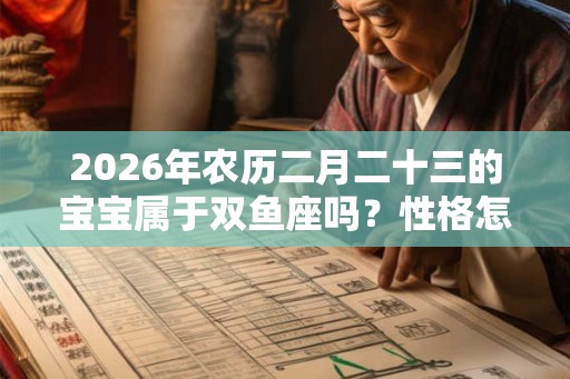 2026年农历二月二十三的宝宝属于双鱼座吗？性格怎么样