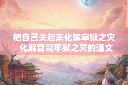 把自己关起来化解牢狱之灾  化解官司牢狱之灾的道文