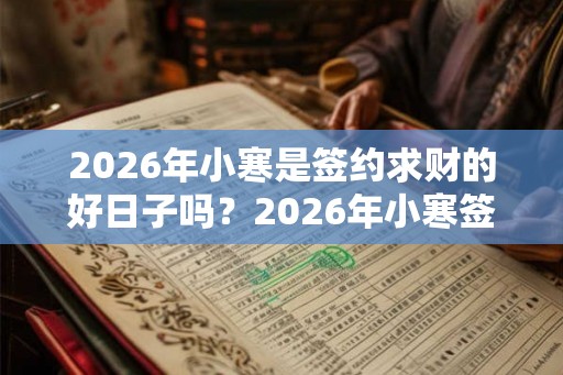 2026年小寒是签约求财的好日子吗?2026年小寒签约最佳时间? 2026年小寒是签约求财的好日子吗?2026年小寒签约最佳时间?