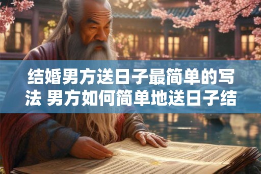 结婚男方送日子最简单的写法 男方如何简单地送日子结婚