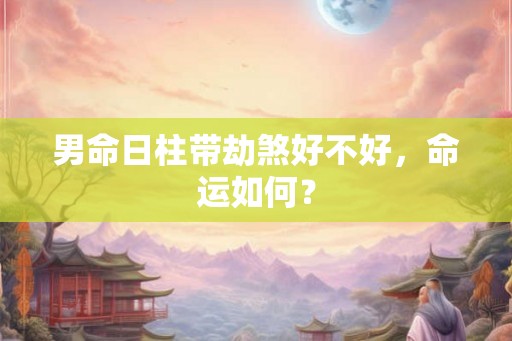男命日柱带劫煞好不好，命运如何？