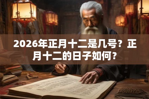 2026年正月十二是几号？正月十二的日子如何？