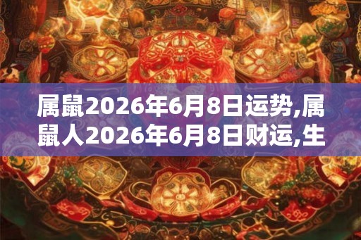属鼠2026年6月8日运势,属鼠人2026年6月8日财运,生肖鼠2026年6月8日运势