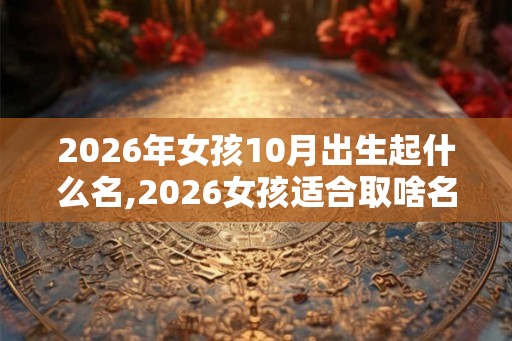2026年女孩10月出生起什么名,2026女孩适合取啥名字？