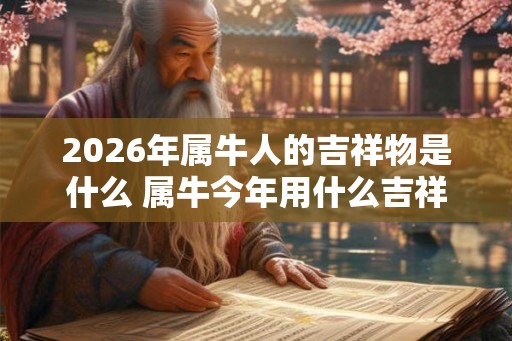 2026年属牛人的吉祥物是什么 属牛今年用什么吉祥物旺运势