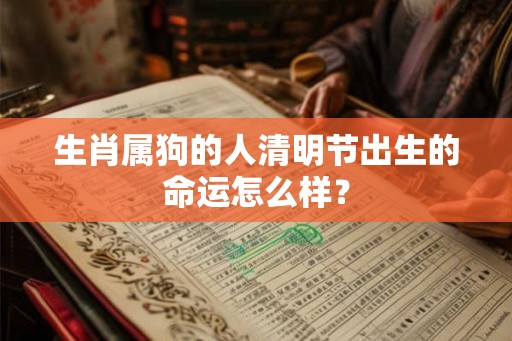 生肖属狗的人清明节出生的命运怎么样？