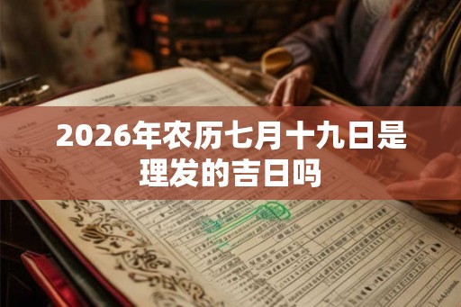 2026年农历七月十九日是理发的吉日吗