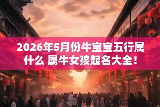 2026年5月份牛宝宝五行属什么 属牛女孩起名大全！