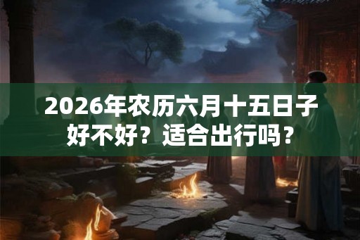 2026年农历六月十五日子好不好?适合出行吗? 2026年农历六月十五日子好不好?适合出行吗?