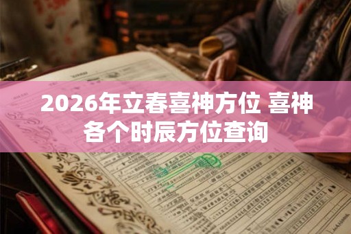 2026年立春喜神方位 喜神各个时辰方位查询