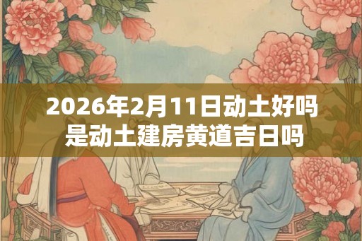 2026年2月11日动土好吗 是动土建房黄道吉日吗