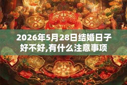 2026年5月28日结婚日子好不好,有什么注意事项