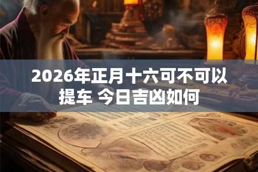 2026年正月十六可不可以提车 今日吉凶如何 2026年正月十六可不可以提车 今日吉凶如何