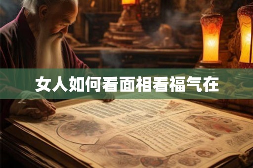 女人如何看面相看福气在