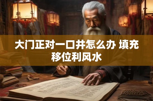 大门正对一口井怎么办 填充移位利风水 大门正对一口井怎么办 填充移位利风水