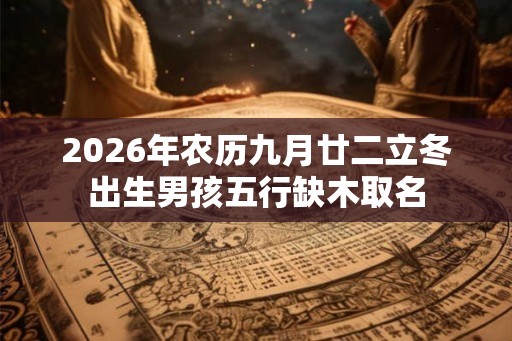 2026年农历九月廿二立冬出生男孩五行缺木取名 2026年农历九月廿二立冬出生男孩五行缺木取名