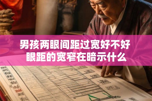 男孩两眼间距过宽好不好 眼距的宽窄在暗示什么
