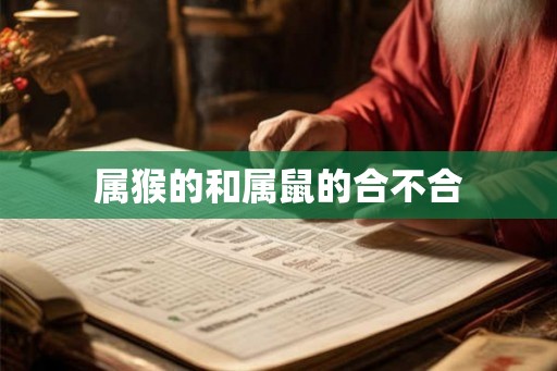 属猴的和属鼠的合不合 属猴的和属鼠的合不合