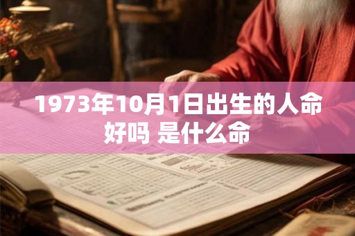 1973年10月1日出生的人命好吗 是什么命