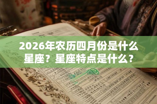 2026年农历四月份是什么星座？星座特点是什么？