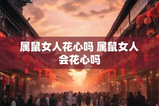 属鼠女人花心吗 属鼠女人会花心吗