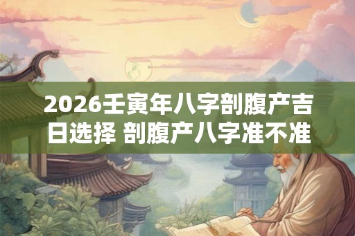 2026壬寅年八字剖腹产吉日选择 剖腹产八字准不准