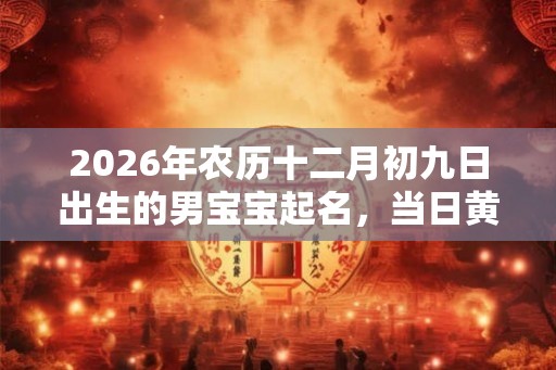 2026年农历十二月初九日出生的男宝宝起名，当日黄历如何？