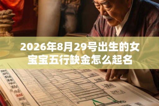 2026年8月29号出生的女宝宝五行缺金怎么起名