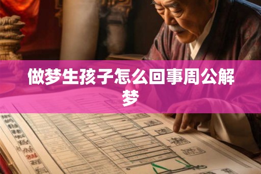 做梦生孩子怎么回事周公解梦