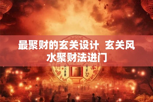 最聚财的玄关设计  玄关风水聚财法进门