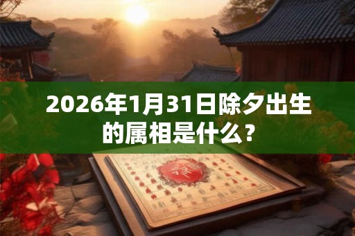 2026年1月31日除夕出生的属相是什么？