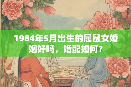 1984年5月出生的属鼠女婚姻好吗，婚配如何？
