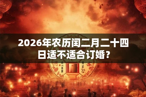 2026年农历闰二月二十四日适不适合订婚? 2026年农历闰二月二十四日适不适合订婚?