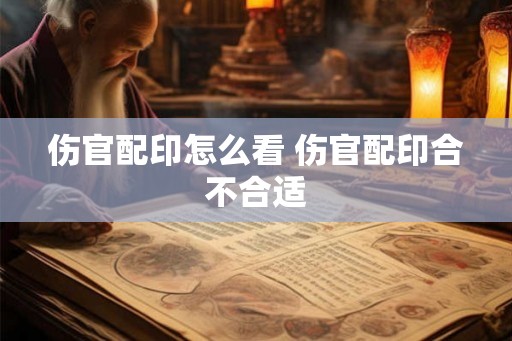 伤官配印怎么看 伤官配印合不合适