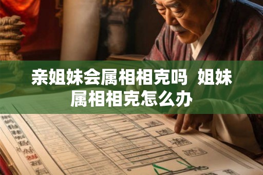 亲姐妹会属相相克吗  姐妹属相相克怎么办