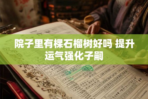 院子里有棵石榴树好吗 提升运气强化子嗣 院子里有棵石榴树好吗 提升运气强化子嗣