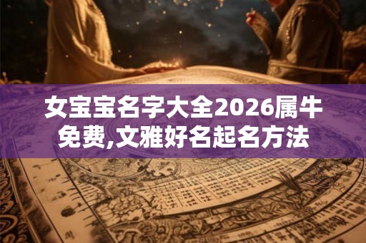女宝宝名字大全2026属牛免费,文雅好名起名方法