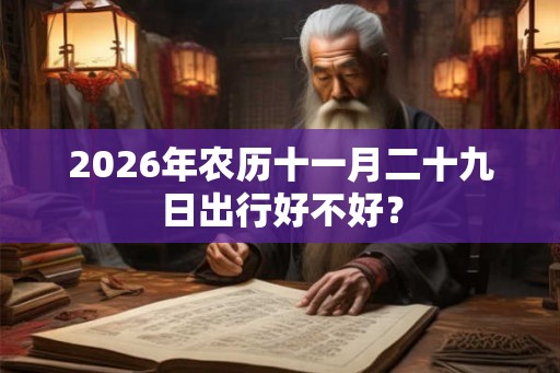 2026年农历十一月二十九日出行好不好？