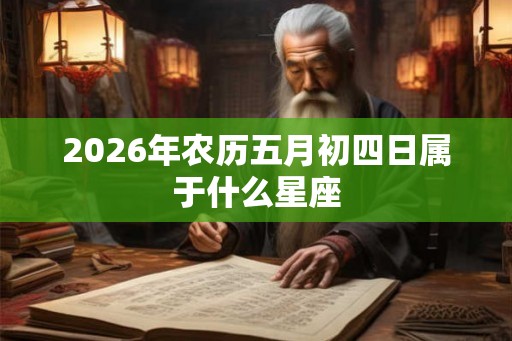 2026年农历五月初四日属于什么星座 2026年农历五月初四日属于什么星座