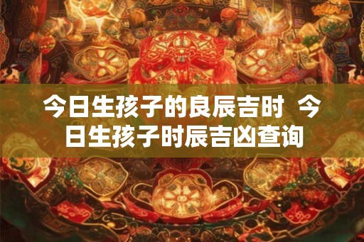今日生孩子的良辰吉时 今日生孩子时辰吉凶查询 今日生孩子的良辰吉时 今日生孩子时辰吉凶查询