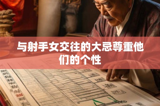 与射手女交往的大忌尊重他们的个性