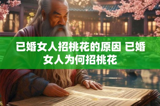 已婚女人招桃花的原因 已婚女人为何招桃花