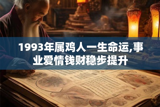1993年属鸡人一生命运,事业爱情钱财稳步提升