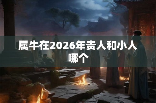属牛在2026年贵人和小人哪个