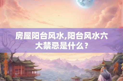 房屋阳台风水,阳台风水六大禁忌是什么？