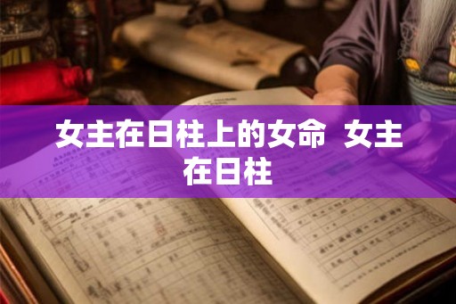 女主在日柱上的女命  女主在日柱